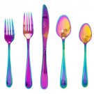 Gibson Home Stravidia 20 Piece Flatware set in Rainbow Stainless Steel Gibson Home Stravidia 20 Piece Flatware set in Rainbow Stainless Steel