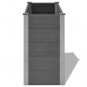 vidaXL Garden Raised Bed WPC 39.4"x19.7"x35.8" Gray