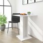 vidaXL Bistro Table White 23.6"x23.6"x29.5" Engineered Wood