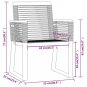 vidaXL 5 Piece Patio Dining Set Black