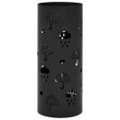 vidaXL Umbrella Stand Umbrellas Steel Black