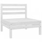 vidaXL 6 Piece Patio Lounge Set Solid Pinewood White