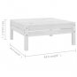 vidaXL 6 Piece Patio Lounge Set Solid Pinewood White