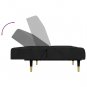 vidaXL 2 Piece Sofa Set Black Velvet