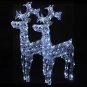 vidaXL Reindeer Christmas Decorations 2 pcs 23.6"x6.3"x39.4"