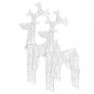 vidaXL Reindeer Christmas Decorations 2 pcs 23.6"x6.3"x39.4"