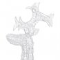 vidaXL Reindeer Christmas Decorations 2 pcs 23.6"x6.3"x39.4"