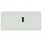vidaXL File Cabinet Light Gray 35.4"x15.7"x57.1" Steel