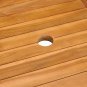 vidaXL Patio Table 59.1"x35.4"x29.5" Solid Teak Wood