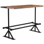 vidaXL Bar Table Solid Reclaimed Wood Multicolor 59.1"x27.6"x42.1"