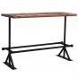 vidaXL Bar Table Solid Reclaimed Wood Multicolor 59.1"x27.6"x42.1"