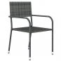 vidaXL 5 Piece Patio Dining Set Gray