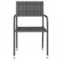 vidaXL 5 Piece Patio Dining Set Gray