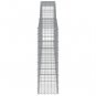 vidaXL Arched Gabion Baskets 3 pcs 157.5"x11.8"x39.4"/47.2" Galvanized Iron
