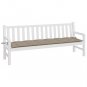 vidaXL Garden Bench Cushion Taupe 78.7"x19.7"x2.8" Oxford Fabric