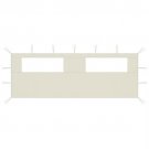 vidaXL Gazebo Sidewall with Windows 19.7'x6.6' Cream