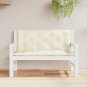 vidaXL Garden Bench Cushions 2pcs Cream White 47.2"x19.7"x2.8" Oxford Fabric