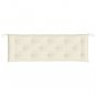 vidaXL Garden Bench Cushion Cream White 59.1"x19.7"x2.8" Oxford Fabric