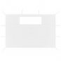 vidaXL Gazebo Sidewalls with Windows 2 pcs White