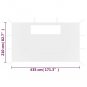 vidaXL Gazebo Sidewalls with Windows 2 pcs White