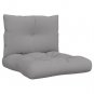 vidaXL Pallet Cushions 2 pcs Gray Fabric