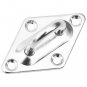 vidaXL 9 Piece Sunshade Sail Accessory Set Stainless Steel