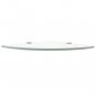 vidaXL Corner Shelf with Chrome Supports Glass Clear 9.8"x9.8"