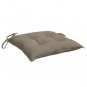 vidaXL Chair Cushions 4 pcs Taupe 15.7"x15.7"x2.8" Oxford Fabric