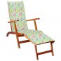 vidaXL Deck Chair Cushion Leaf Pattern (29.5"+41.3")x19.7"x1.6"
