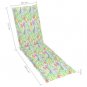 vidaXL Deck Chair Cushion Leaf Pattern (29.5"+41.3")x19.7"x1.6"
