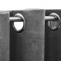 vidaXL Blackout Curtains with Rings 2 pcs Gray 54"x63" Velvet