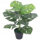 vidaXL Artificial Monstera Plant with Pot 17.7" Green vidaXL Artificial Monstera Plant with Pot 17.7" Green