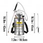 VEVOR 1.5Gal Stainless Steel Sprayer, Set with 16" Wand& Handle& 3.3FT Reinforced Hose