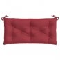 vidaXL Garden Bench Cushion Wine Red 39.4"x(19.7"+19.7")x2.8" Oxford Fabric
