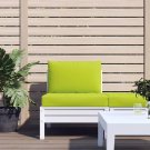 vidaXL Pallet Cushions 2 pcs Bright Green Oxford Fabric vidaXL Pallet Cushions 2 pcs Bright Green Oxford Fabric