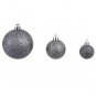 vidaXL 100 Piece Christmas Ball Set 1.2"/1.6"/2.4" White/Gray