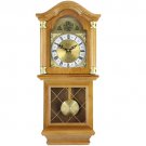 Bedford Clock Collection Classic 26 Inch Wall Clock in Golden Oak Finish Bedford Clock Collection Classic 26 Inch Wall Clock in Golden Oak Finish