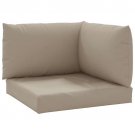 vidaXL Pallet Cushions 3 pcs Taupe Oxford Fabric vidaXL Pallet Cushions 3 pcs Taupe Oxford Fabric