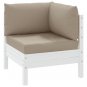 vidaXL Pallet Cushions 3 pcs Taupe Oxford Fabric
