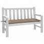 vidaXL Garden Bench Cushion Taupe 47.2"x19.7"x2.8" Oxford Fabric