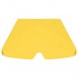 vidaXL Replacement Canopy for Garden Swing Yellow 74"/66.1"x57.1"/43.3"
