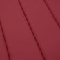 vidaXL Sun Lounger Cushion Wine Red 78.7"x27.6"x1.2" Fabric