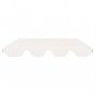 vidaXL Replacement Canopy for Garden Swing White 74"/66.1"x57.1"/43.3"