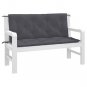 vidaXL Garden Bench Cushion Anthracite 47.2"x(19.7"+19.7")x2.8" Oxford Fabric