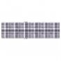 vidaXL Deck Chair Cushion Gray Check Pattern (29.5"+41.3")x19.7"x1.6"