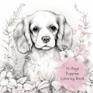 10-Page Printable Adorable Puppies Coloring Book