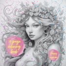 7-Page Printable Realistic Fairy Women Coloring Book
