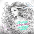10-Page Printable Mermaids Coloring Book