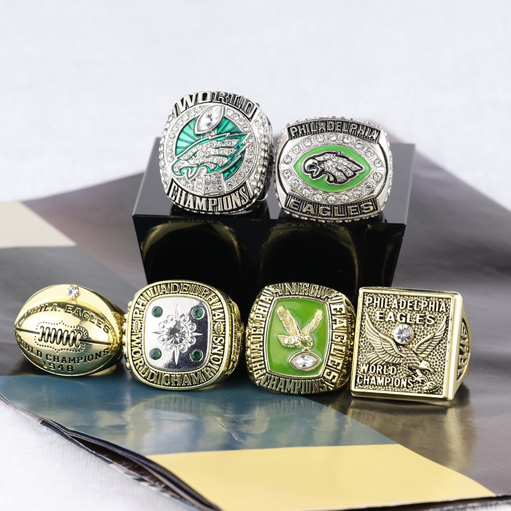 6 Philadelphia Eagles Super Bowl Rings Set Philadelphia Eagles World ...