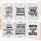 Adult Motivational Quote Coloring Pages